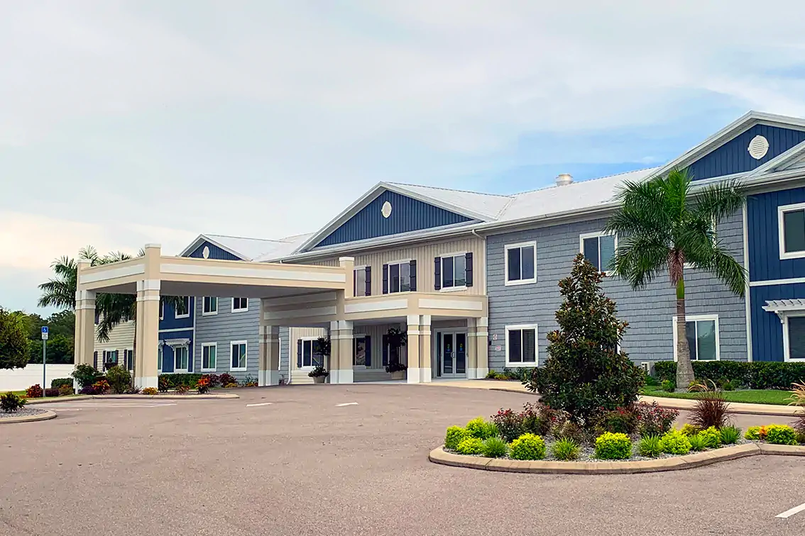 Senior living entrance