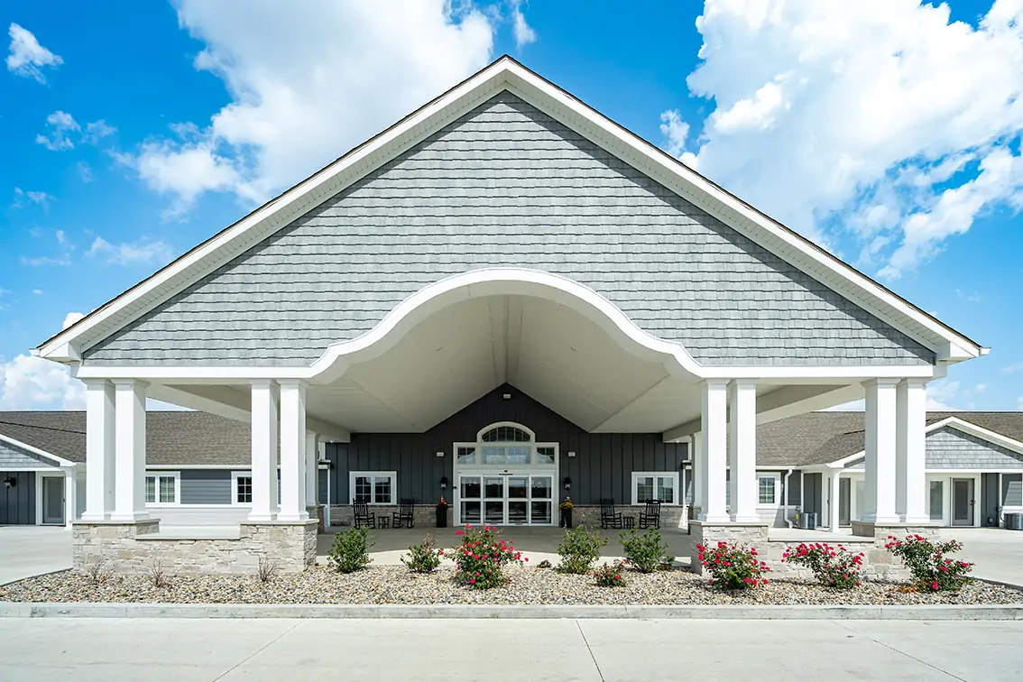 Senior living entrance.