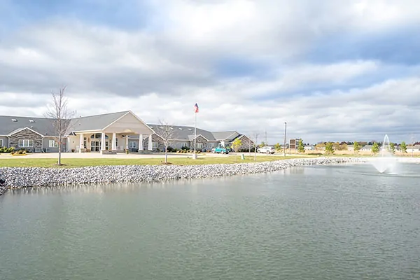 Assisted living pond in Washington IL
