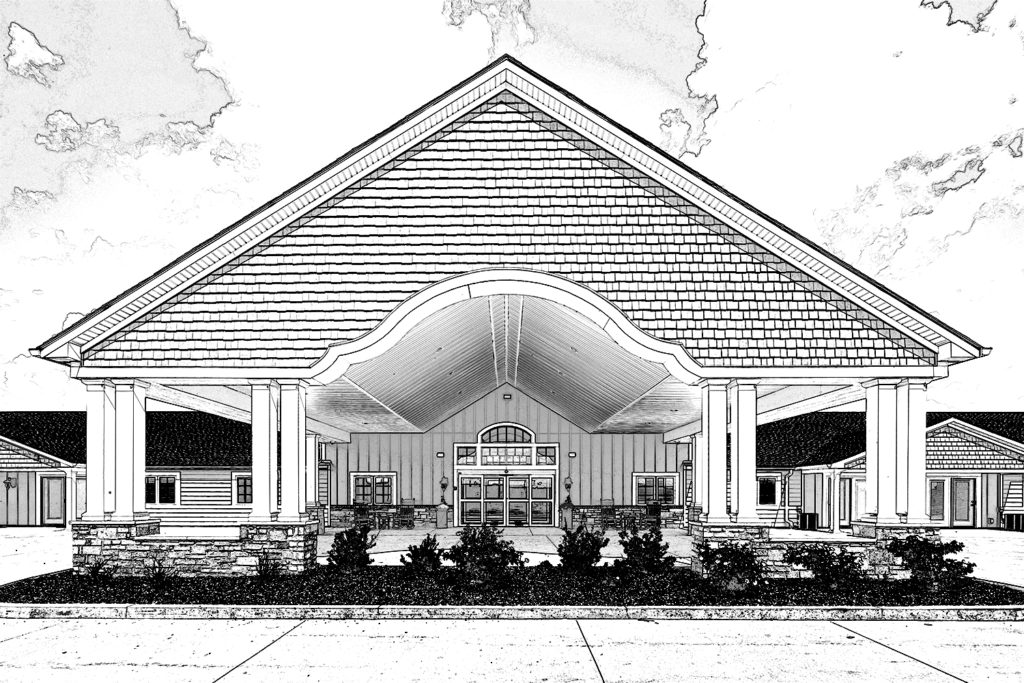 One-story building under development